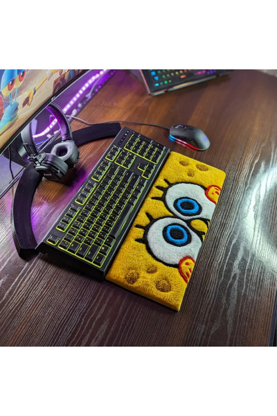 Juji Art Studio Cartoon Anime Klavye Halısı - Kişiye Özel Klavye Destek Halısı - Mouse Pad - El Dokuması Halı