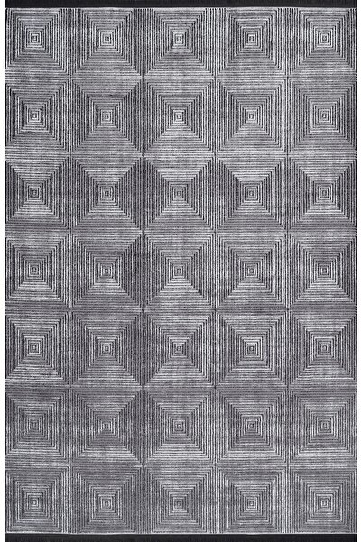 SEYRAN HALI Seyran Roma Koleksiyonu Akrilik Dokuma Halı 423 Antrasit