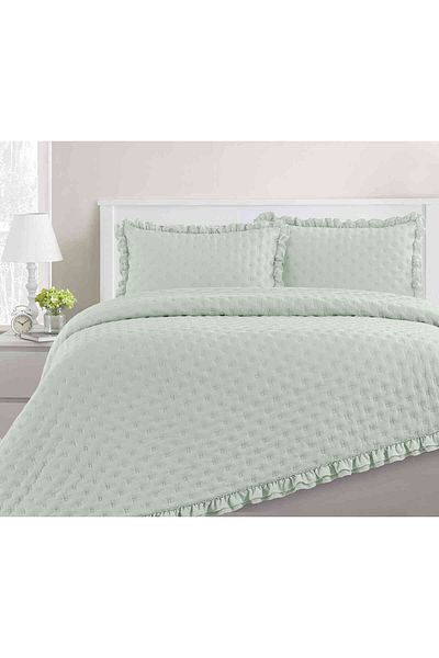 Kunzita Home طقم سها المريح من الألياف الدقيقة أخضر فاتح 180×240 سم