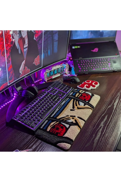 Juji Art Studio Cartoon Anime Klavye Halısı - Kişiye Özel Klavye Destek Halısı - Mouse Pad - El Dokuması Halı