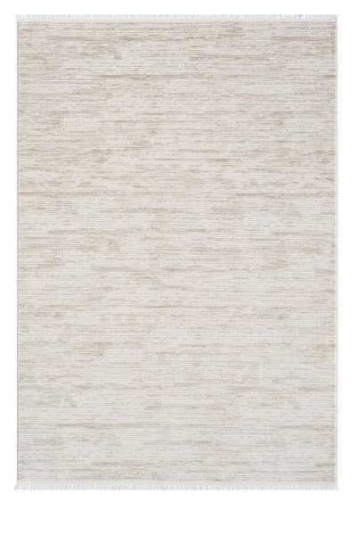 SEYRAN HALI Seyran Asya Koleksiyonu %100 Akrilik Kalın Saçaklı Halı 523 Krem