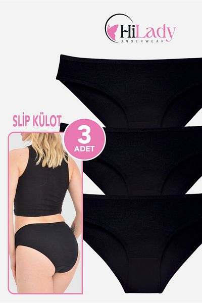 Hilady 3-piece bikini Black women's panties