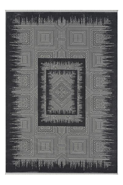 SEYRAN HALI Seyran Gustoo Koleksiyonu Tozumaz Kolay Temizlenir Halı 907 Gri