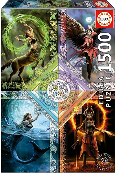 Educa Puzzle Educa 1500 Parçalık Elementlerin Sihirli Yıldız Tablosu Puzzle - 19941 - Elemental Magic Star Chart