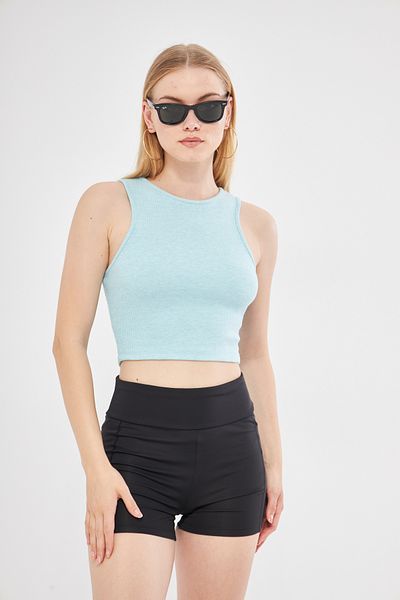 Butik أحذية عالية الياقة من القطن باللون الأزرق