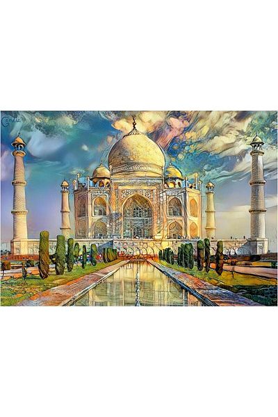 Educa Puzzle Educa 1000 Piece Taj Mahal Puzzle - 19613 - Taj Mahal
