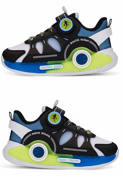 Kid's World Pantofi sport pentru copii, ultra ușori, flexibili, pentru baschet