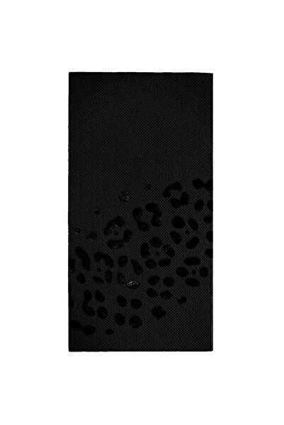 Story مناديل ورقية سوداء اللون مقاس 40 × 40 سم بنمط حفلات السفاري والليوبارد،...