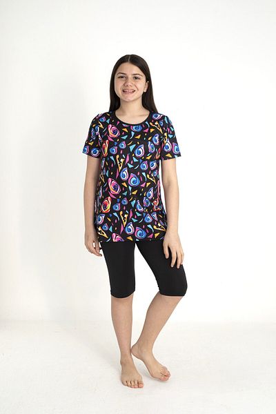 SEBOTEKS Costum de baie pentru fete cu mâneci scurte 35100
