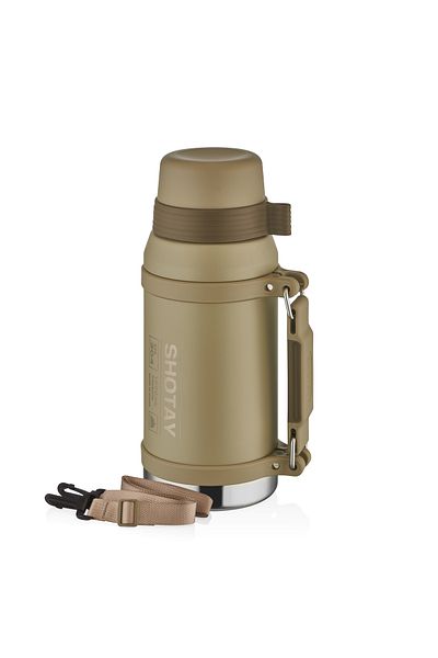Shotay 1.6 Ltr Large Size Steel Thermos 24 Hour Insulation Extra Cup Vip 8216
