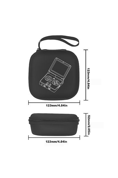 jaysuing Style A Protective Case EVA Hard Carrying Case Bag Travel Storage Bag with Hand Rope for ANBERNIC RG