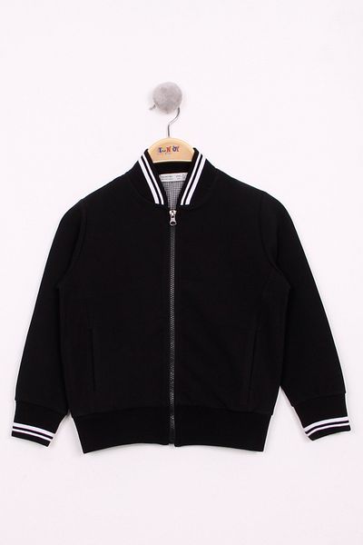Toontoy Boy's Knitwear Cardigan - Collar Sleeve Design