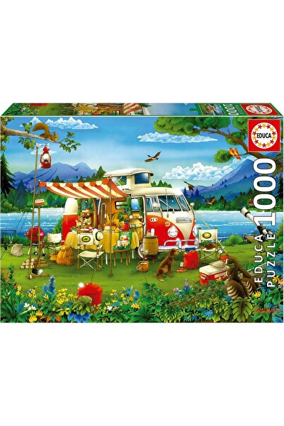 Educa Puzzle Educa 1000 Parça Harika Kamp Tatili Puzzle - 19922 - Vacanță în ...
