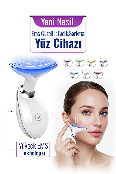 EN SİGA 7 Modlu Yüz İçin Kırmızı Işık Terapisi Ems Güzellik Gıdık,Sarkma,Yüz ...