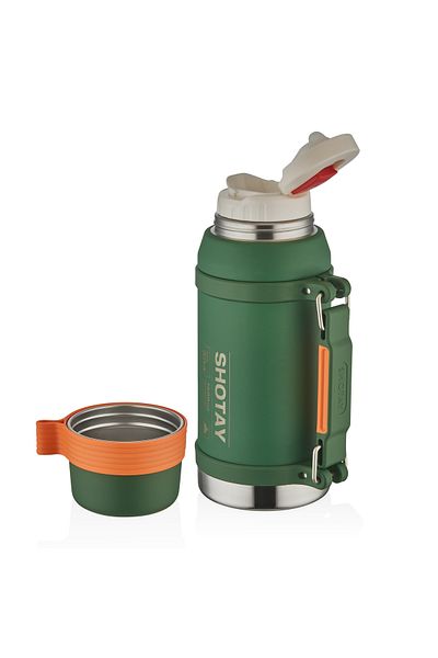 Shotay 1.6 Ltr Large Size Steel Thermos 24 Hour Insulation Extra Cup Vip 8216
