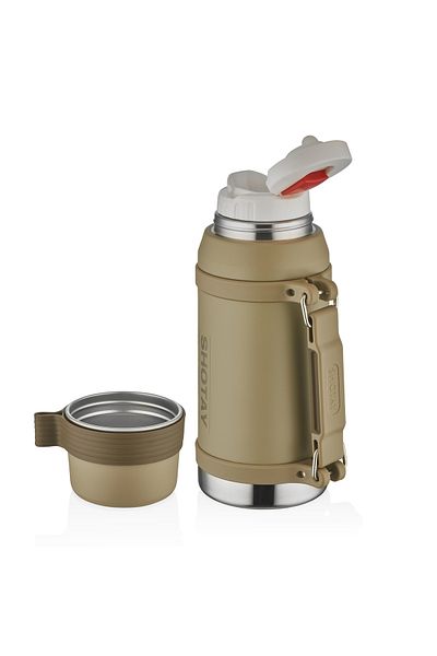 Shotay 1.6 Ltr Large Size Steel Thermos 24 Hour Insulation Extra Cup Vip 8216