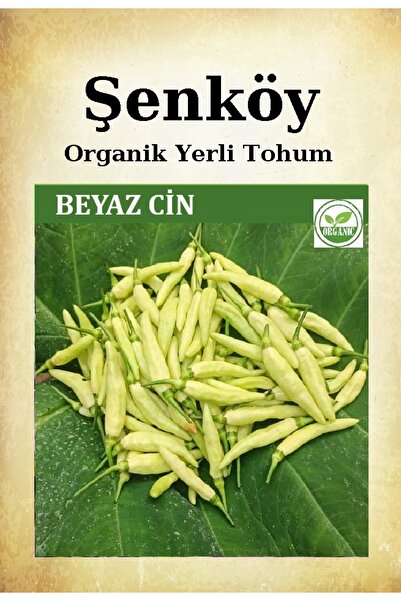 Şenköy Yerli Beyaz Acı Yediveren Biber Tohumu Doğal Ata Tohum Pakette 5 Gr 90...