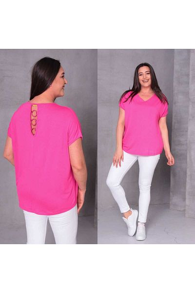 Esina Viscose Women's Blouse - Back Ring Detail