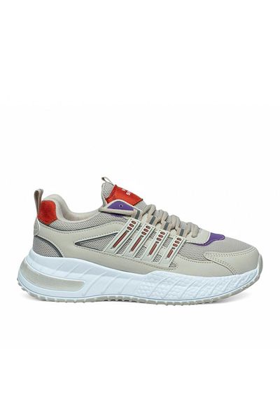 Tuğba Ortopedi 7615 Young Sand/Purple Comfortable Sneaker