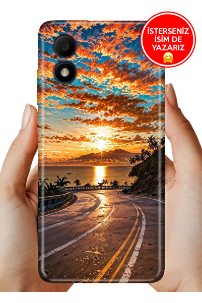 TCL 303 Kılıf Desenli Baskılı Lens Korumalı Silikon Manzaram