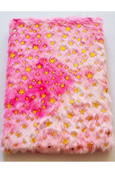 Modellino Gold Sequin Plush Scrapbook Daily Memory Modelist Striped Notepad 80 Sheets - Color Options