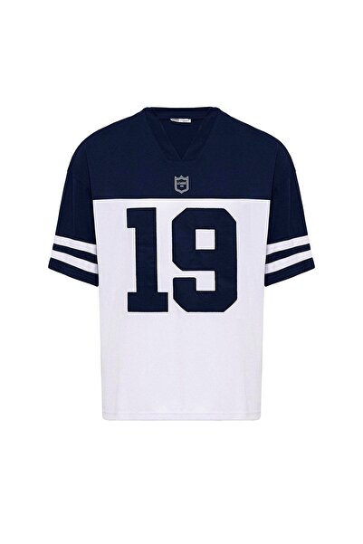 Vamos με τύπωμα oversized T-shirt - Χρώμα ινδικό