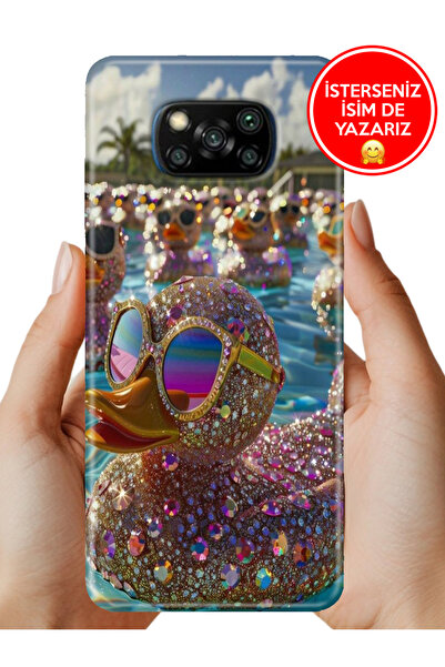 POCO X3 NFC - X3 Pro Kılıf TPU Resimli Silikon Işıltılı Hayat