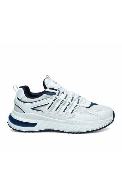 Tuğba Ortopedi 7615 Young White/Navy Blue Comfortable Sneaker