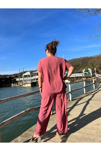 MJORA Comfortable Fit Aerobin Large Size Trousers & Blouse Set