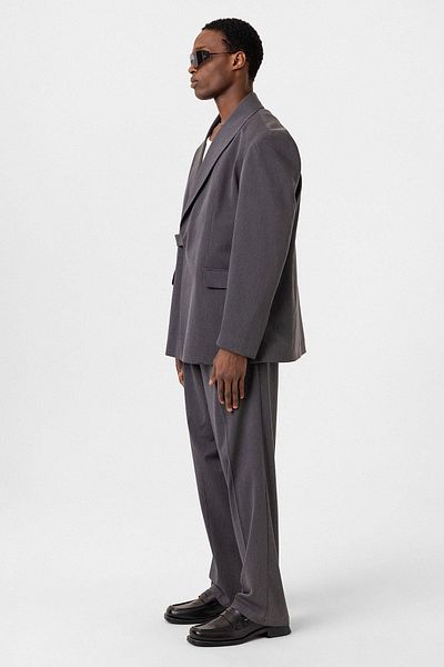 Vamos Oversize Suit - Belted Closure Anthracite
