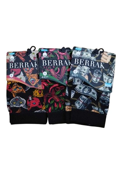 Berrak Digital Printed 3-Pack Boxers