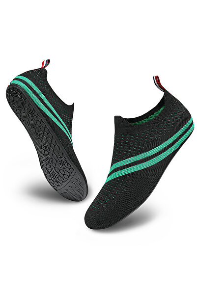 Choice 43 black green Quick Drying Water Shoes Non-Slip Creek Shoes Summer Aqua Beach Sandal Flat Shoe Seas