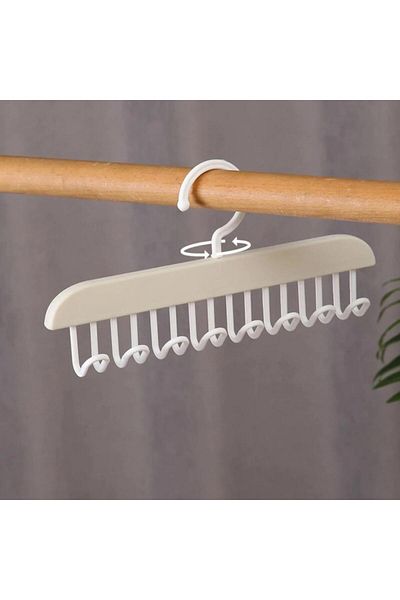 jetfast 1Pc with 8 Hooks Multi-Purpose Adhesive Hanger Underwear Hanger Bathroom Hanger Jewelry Organizer