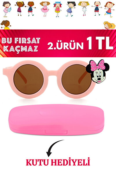 Zzla 2. Ürün 1 Tl Uv400 Korumalı Çocuk Güneş Gözlüğü Renkli Kutu Hediye