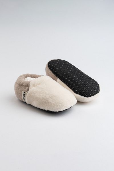 pufien Anti-Sweat Booties - First Step Home Shoes with Lined Anti-Slip Soles
