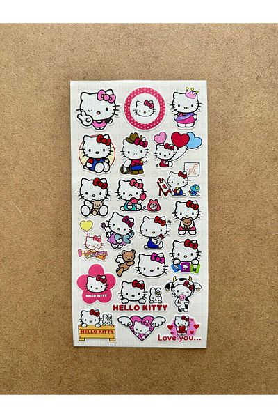 hdsticker 138 Pieces Hello Kitty Themed Sticker Set Planner, Agenda, Laptop Compatible Mini Sticker