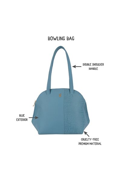 Baggit Womens Lxe Sentin 3T5 Bowling Bag- Blue