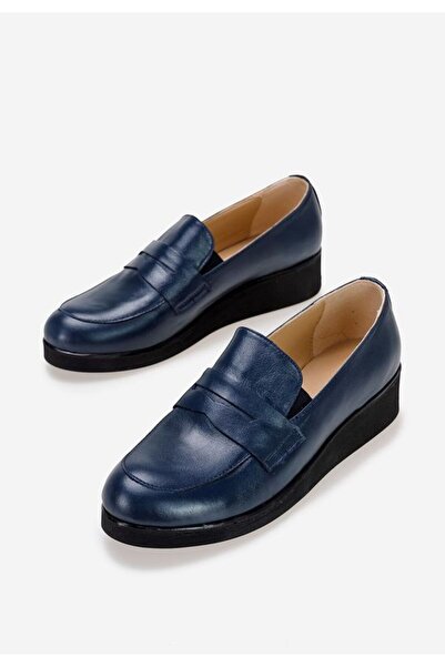 B T Shoes Mocasini cu talpa groasa Gessi albastri