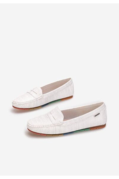 B T Shoes Mocasini dama Tamina albi