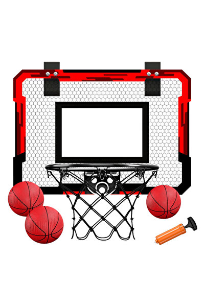 Choice حلقة كرة سلة حمراء بدون تسجيل نقاط، مثبتة على الحائط، للتدريب الداخلي،...