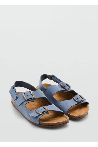 MANGO Kids Sandale din piele cu cataramă