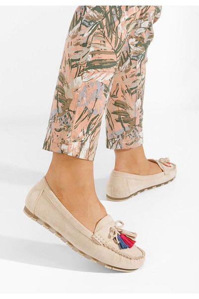B T Shoes Mocasini dama Prestia bej