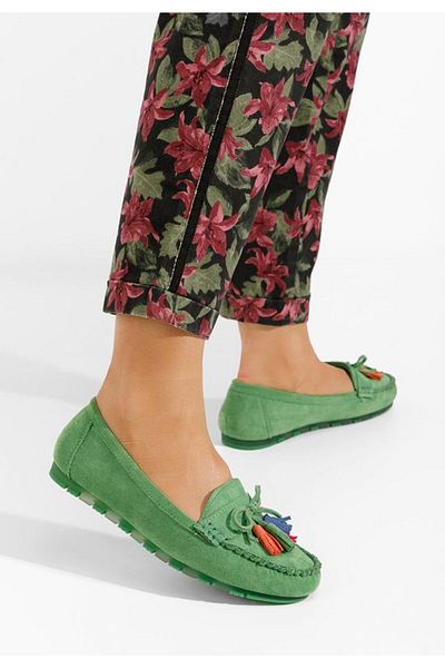 B T Shoes Mocasini dama Prestia verzi