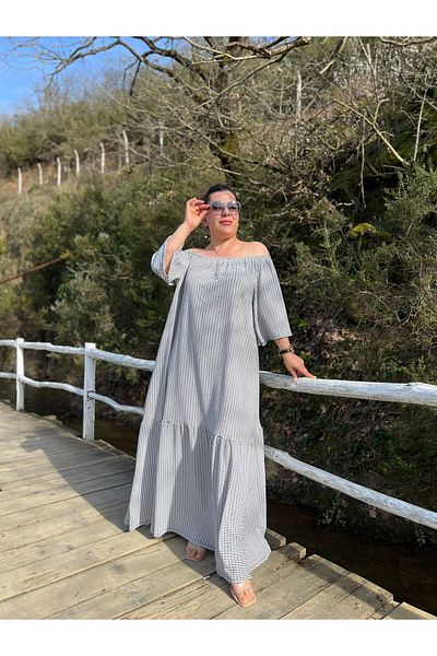MJORA Φόρεμα με γιακά Madonna Comfortable Fit Plus Size
