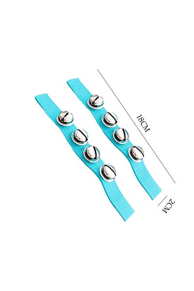 Choice 2pcs S blue 2pcs Wrist Bell Orff Percussion Instrument Fabric Hand Bell Ring Children Performance Pr