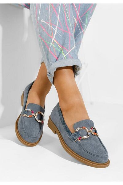 B T Shoes Mocasini dama Juanita albastri