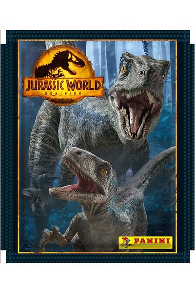 Panini Jurassic World Dominion - Sticker Collection (36 Packs, 144 Stickers and 36 Cards)