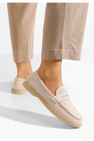 B T Shoes Mocasini de vara dama Maceira V3 bej