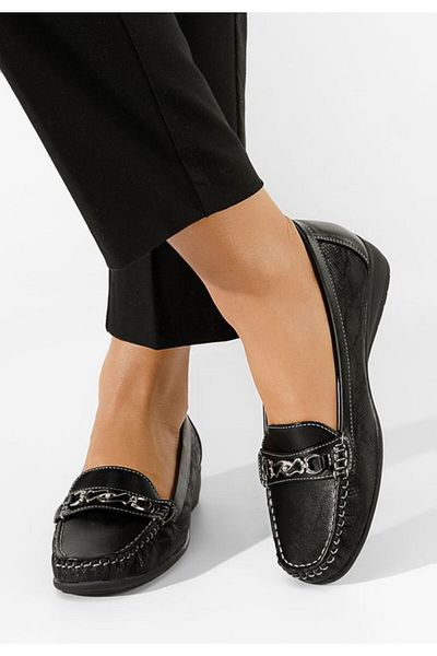 B T Shoes Mocasini dama Lerisea negri