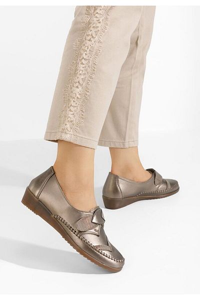 B T Shoes Mocasini dama Avirea V2 aurii